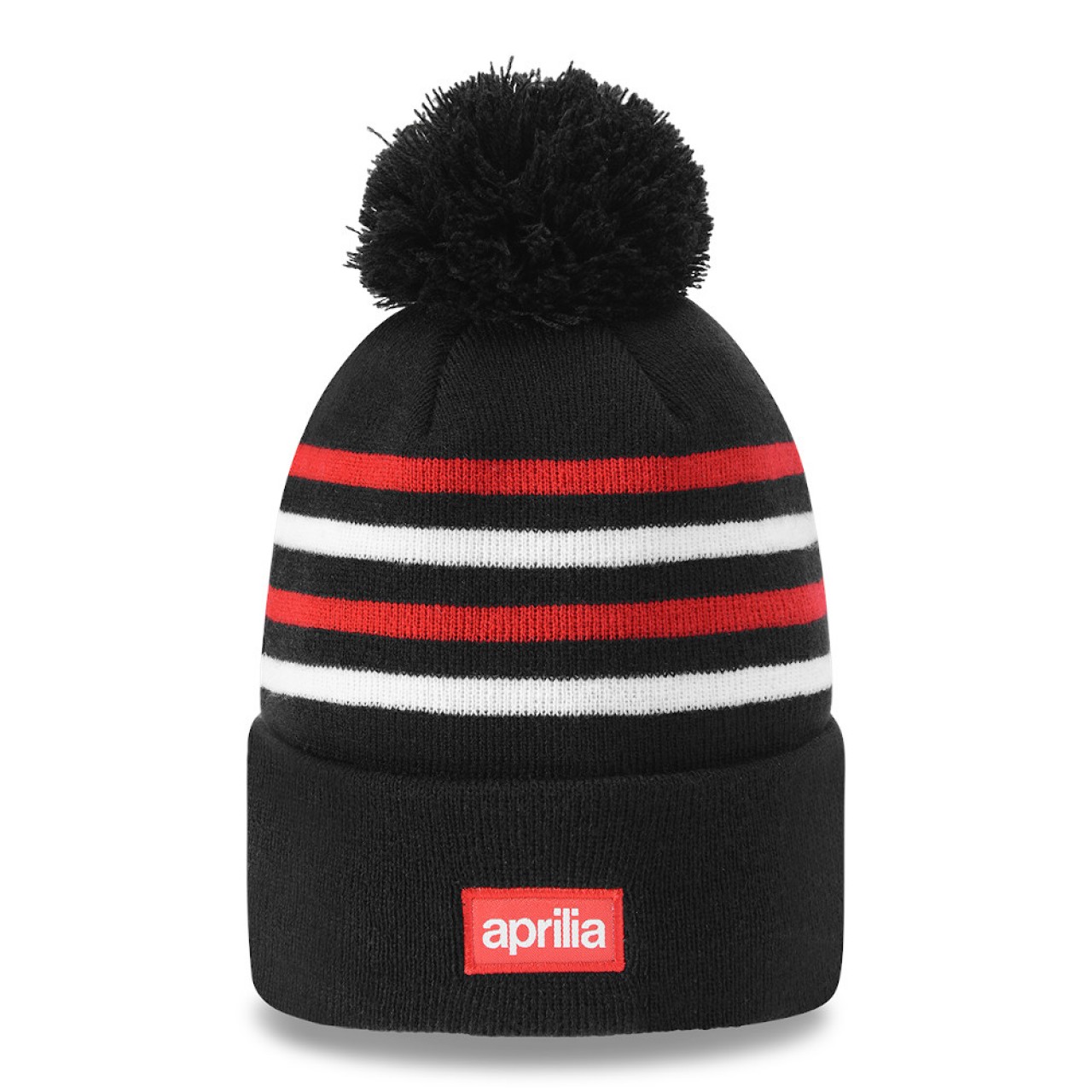 Gorra de punto Aprilia NEW ERA negra, roja y blanca