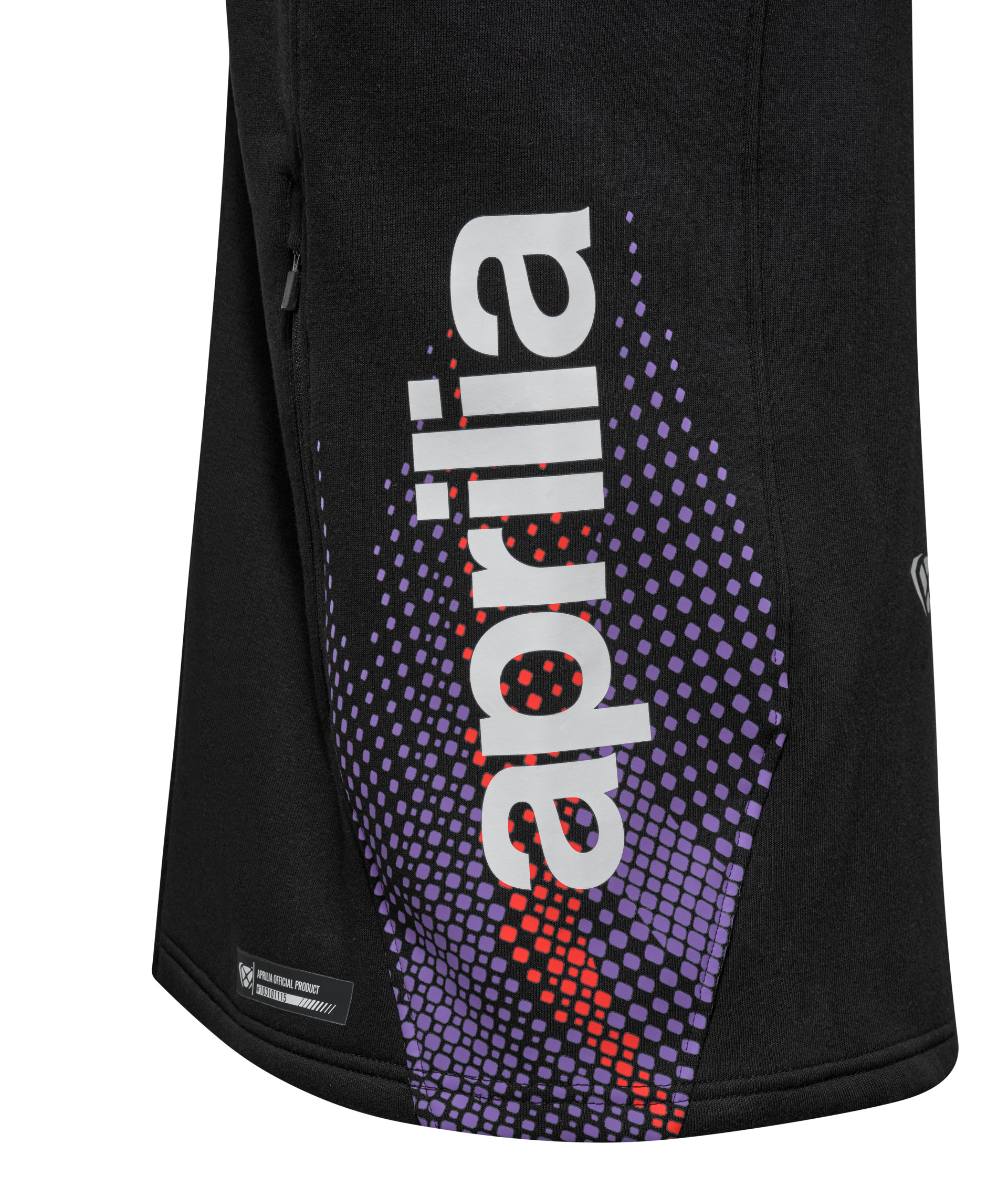 Sudadera con cremallera Aprilia Racing Team Replica 2026 para hombre, negra