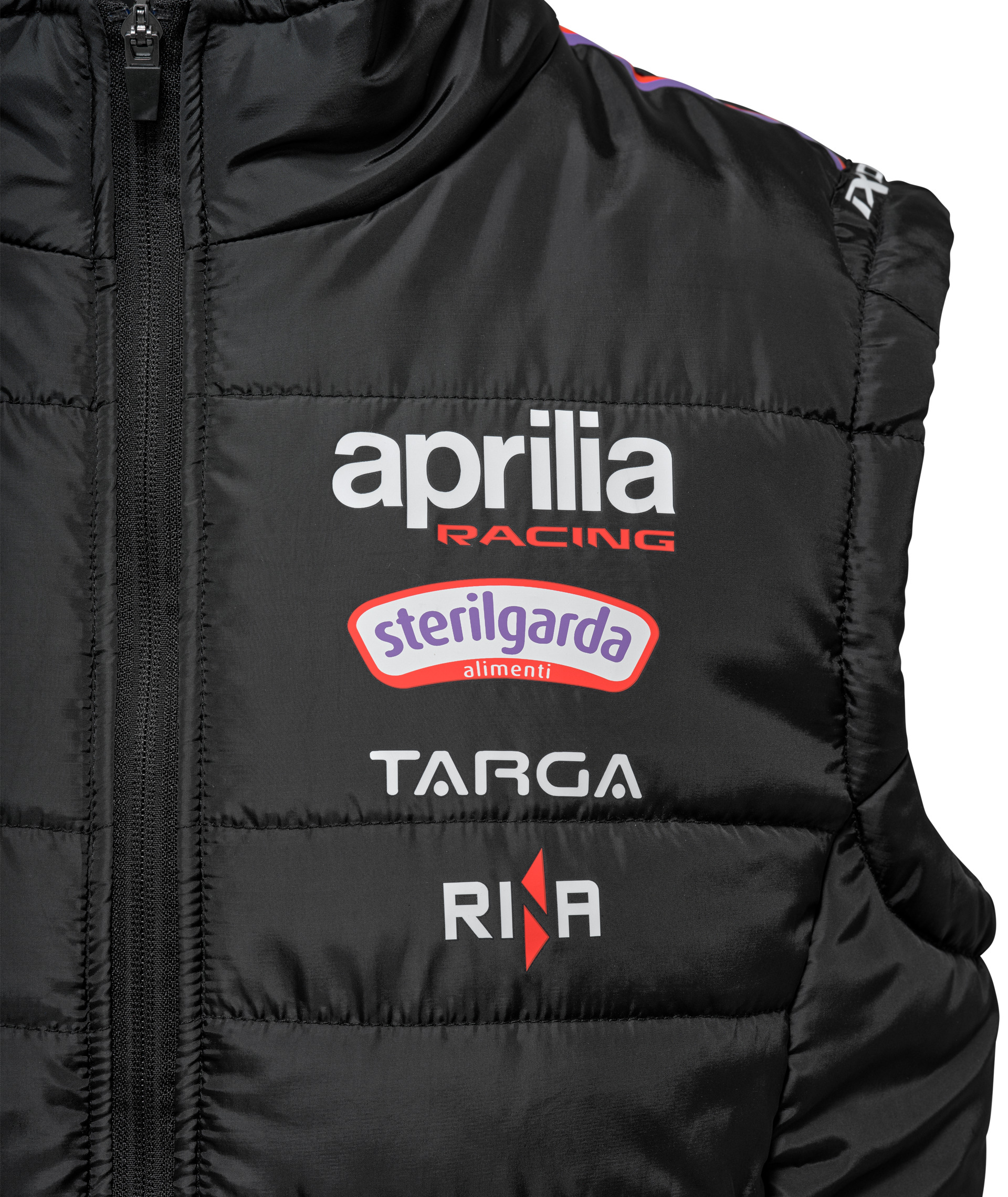 Chaleco Aprilia Racing Team Replica 2026 para hombre, negro