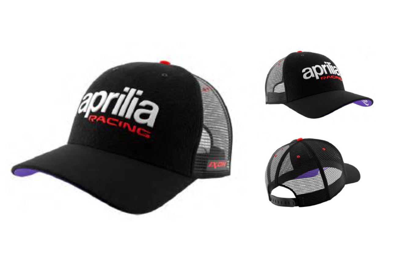 Aprilia gorra de béisbol doble colección 2024 negro púrpura