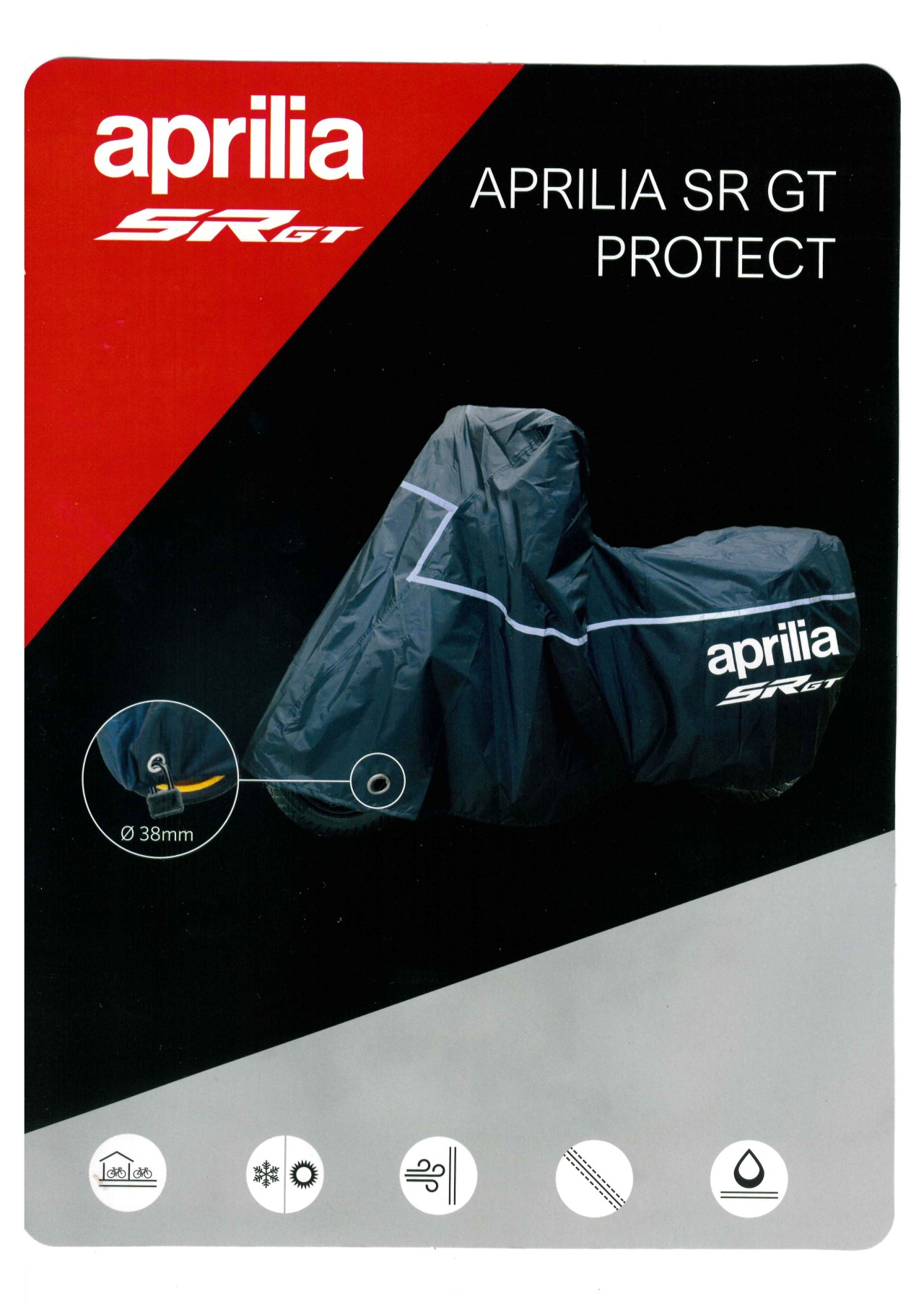 Garaje plegable exterior para Aprilia SR GT 125 / 200